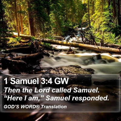 1 Samuel 3:4 GW Bible Verse Image