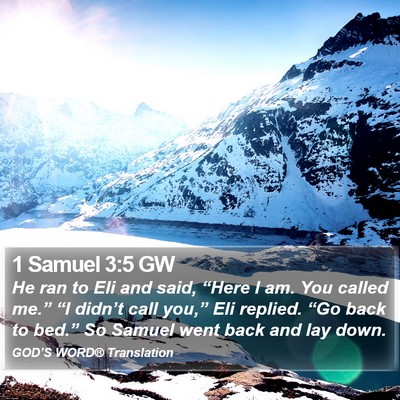 1 Samuel 3:5 GW Bible Verse Image