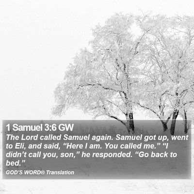 1 Samuel 3:6 GW Bible Verse Image