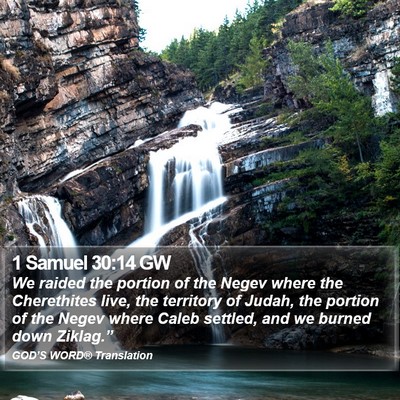 1 Samuel 30:14 GW Bible Verse Image