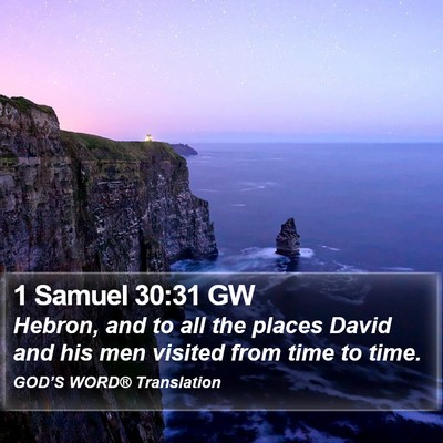 1 Samuel 30:31 GW Bible Verse Image