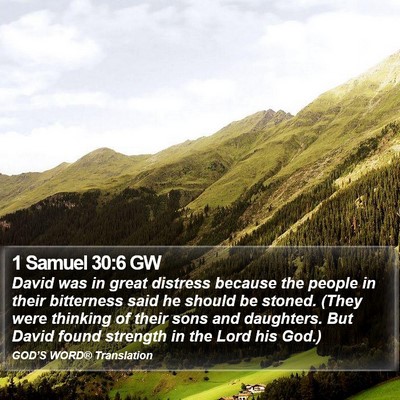 1 Samuel 30:6 GW Bible Verse Image