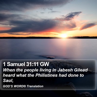1 Samuel 31:11 GW Bible Verse Image