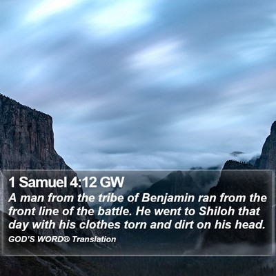 1 Samuel 4:12 GW Bible Verse Image