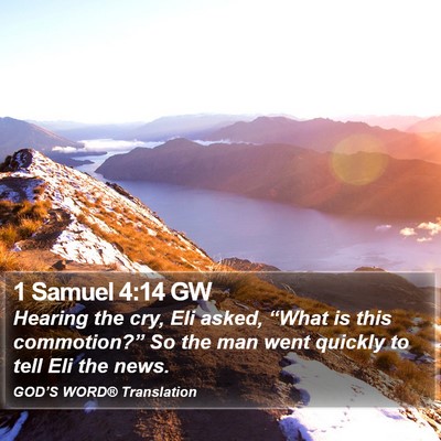 1 Samuel 4:14 GW Bible Verse Image