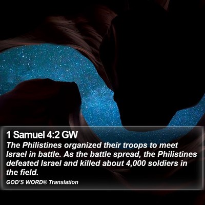 1 Samuel 4:2 GW Bible Verse Image