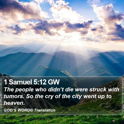 1 Samuel 5:12 GW Bible Verse Image