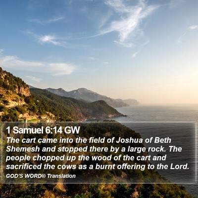 1 Samuel 6:14 GW Bible Verse Image