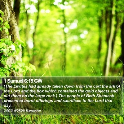 1 Samuel 6:15 GW Bible Verse Image