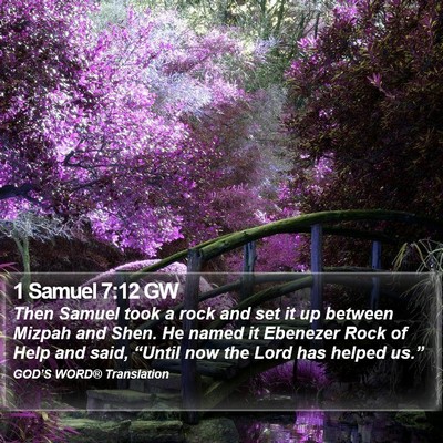 1 Samuel 7:12 GW Bible Verse Image