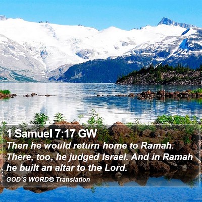 1 Samuel 7:17 GW Bible Verse Image