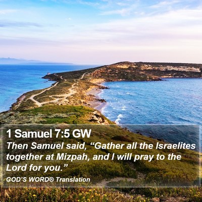 1 Samuel 7:5 GW Bible Verse Image