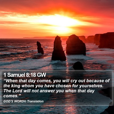 1 Samuel 8:18 GW Bible Verse Image