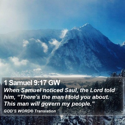 1 Samuel 9:17 GW Bible Verse Image