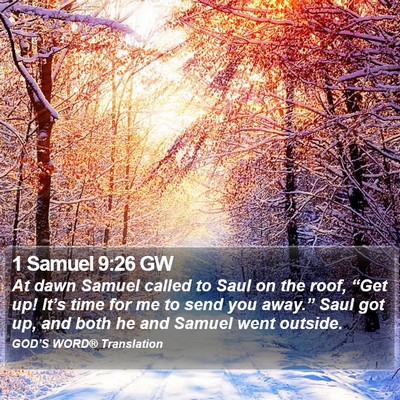 1 Samuel 9:26 GW Bible Verse Image