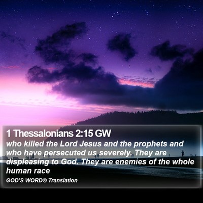 1 Thessalonians 2:15 GW Bible Verse Image