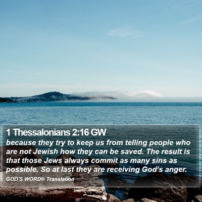 1 Thessalonians 2:16 GW Bible Verse Image