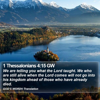 1 Thessalonians 4:15 GW Bible Verse Image