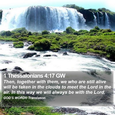 1 Thessalonians 4:17 GW Bible Verse Image