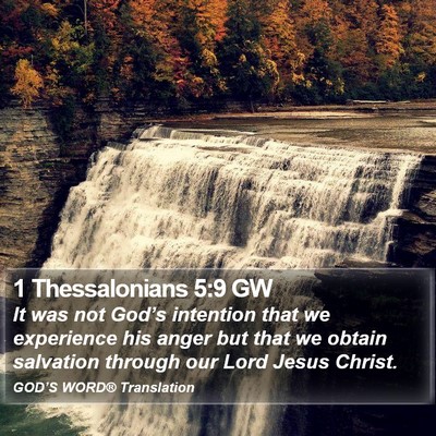 1 Thessalonians 5:9 GW Bible Verse Image