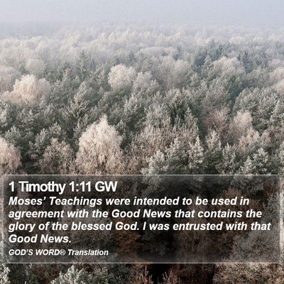 1 Timothy 1:11 GW Bible Verse Image