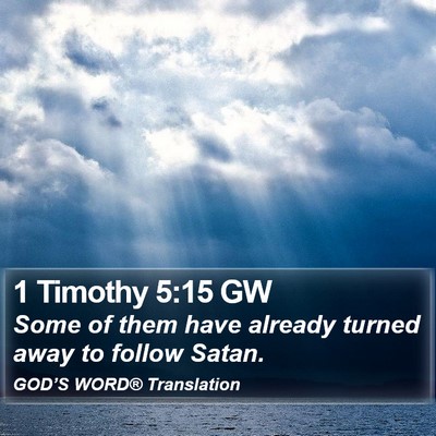1 Timothy 5:15 GW Bible Verse Image