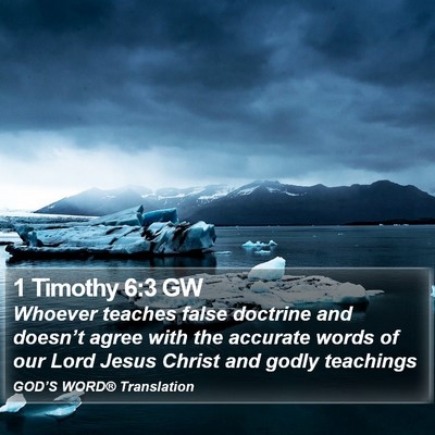 1 Timothy 6:3 GW Bible Verse Image