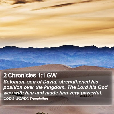 2 Chronicles 1:1 GW Bible Verse Image