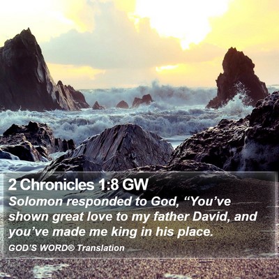 2 Chronicles 1:8 GW Bible Verse Image