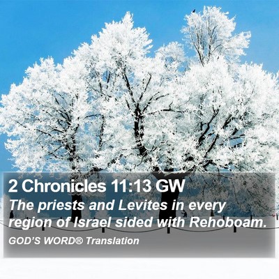 2 Chronicles 11:13 GW Bible Verse Image