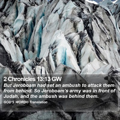 2 Chronicles 13:13 GW Bible Verse Image