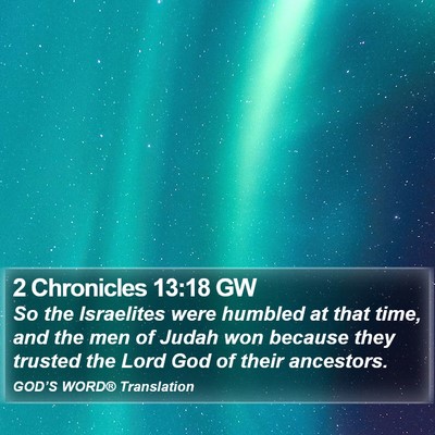 2 Chronicles 13:18 GW Bible Verse Image