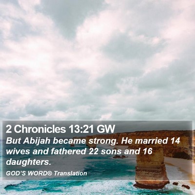 2 Chronicles 13:21 GW Bible Verse Image