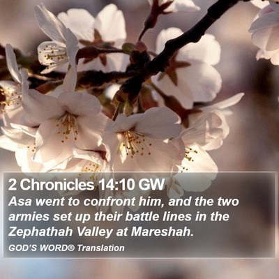 2 Chronicles 14:10 GW Bible Verse Image