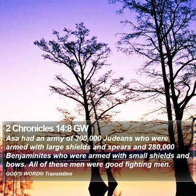 2 Chronicles 14:8 GW Bible Verse Image
