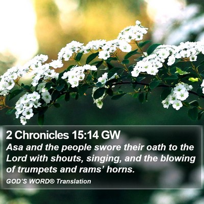 2 Chronicles 15:14 GW Bible Verse Image