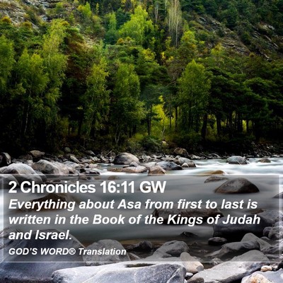 2 Chronicles 16:11 GW Bible Verse Image