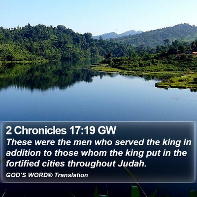 2 Chronicles 17:19 GW Bible Verse Image