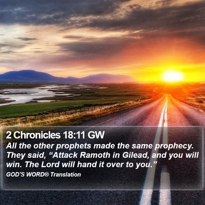 2 Chronicles 18:11 GW Bible Verse Image