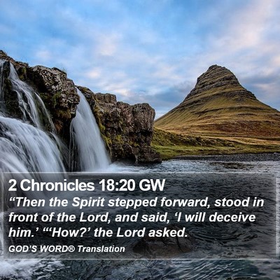 2 Chronicles 18:20 GW Bible Verse Image