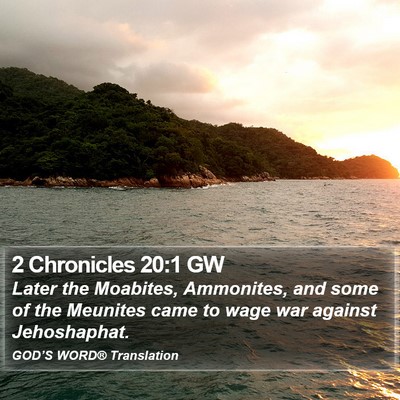 2 Chronicles 20:1 GW Bible Verse Image