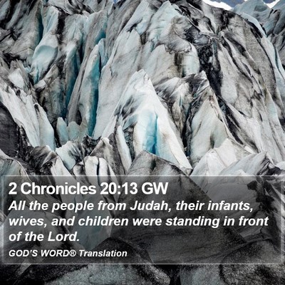 2 Chronicles 20:13 GW Bible Verse Image