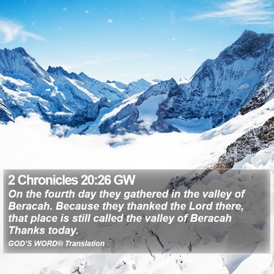 2 Chronicles 20:26 GW Bible Verse Image