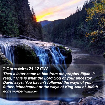 2 Chronicles 21:12 GW Bible Verse Image