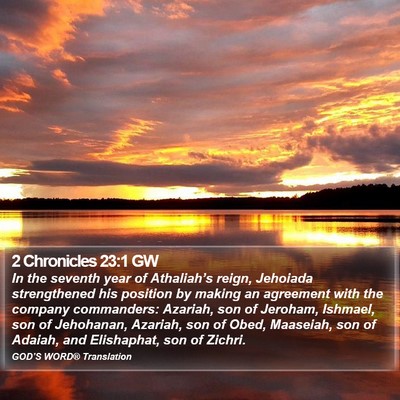2 Chronicles 23:1 GW Bible Verse Image