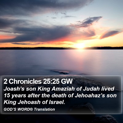 2 Chronicles 25:25 GW Bible Verse Image