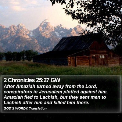 2 Chronicles 25:27 GW Bible Verse Image