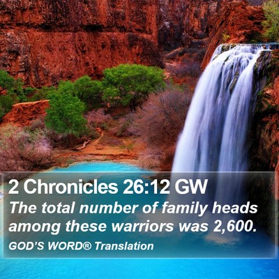 2 Chronicles 26:12 GW Bible Verse Image