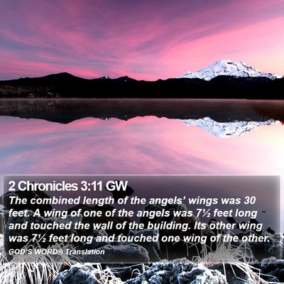 2 Chronicles 3:11 GW Bible Verse Image