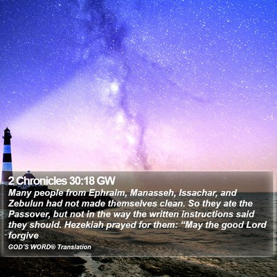 2 Chronicles 30:18 GW Bible Verse Image